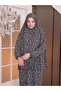 Women's Prayer Gown - Two-Piece Flower-Patterned Seasonal Sweat-Proof Jersey Fabric - Comfortable Fit - 2
