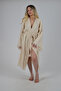 Kimono Kaftan Cotton Unprinted Belted 1 Piece Unisex Muslin Fabric Peshtemal Bathrobe - 3