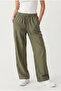 Women's Wide-Legged, Elastic Waist, Drawstring, Flowy Linen-Look Trousers Eleg-2306 - 7