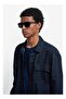 UV Protected Sunglasses Matte Black Frame Grey Mirror Lens 58mm - C-FLEX-08/G/S-003 - 7