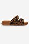 Women's Double Buckle Slippers Taba Leopar - 2