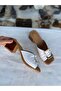 Genuine Leather Heels Slippers - 2