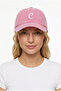 Letter C Powder Embroidered Washable Vintage Unisex Hat - 2