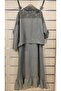Italian Linen Dress with Jacket and Sequin Detail - 3
