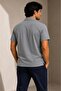 Short Sleeve Zippered Polo Collar T-Shirt - 3