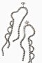 Rhinestone-chain earrings - 2