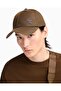Men's Eagle Plate Adjustable Metal Buckle Brown Sports Hat - 2