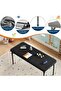 47-Inch Rectangular Folding Table, Portable Indoor and Outdoor Folding Table, Activity Table with Non-Slip Legs, Space-Saving Folding Table - 7