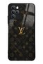 Omix X700 Black Marble Gold Lv Design Glossy Phone Case