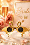 Gold Flamingo Party Glasses Bachelorette Party Accessory Flamingo Themed Fun Glasses - 4
