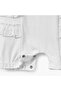 Round Neck Short Sleeves Romper with Embroidery Detail - 5