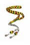 Sürmeli Powder Amber Set of 3 Prayer Beads Oval, Drop, Barley Model Silver Color Premium Gift Prayer Beads with Tassels - 4