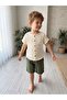 Muslin Boys' 2-Piece Set Summer Buttoned Pocket Shirt and Shorts Set - 5