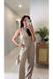 Md Vude Stone Striped Sleeveless Blouse Trousers Set - 3