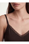 Vizyon New Season Lace Detailed String Strap Women's Undershirt - 3