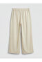 Wideleg Pleated Girls' Gabardine Pants - 2