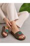 Pienn 20050 Smoked Padded Anatomical Comfortable Stone Beaded Women's Slippers - 2