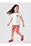 Vizyon New Season Floral Patterned Short Sleeve Girls' Set - 3