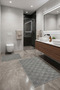 Lunaanthracite/Grey 2-Piece Mat Set Bathroom, Soft, Machine Washable, 60X100+50X61 - 3