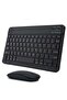 Rechargeable Bluetooth Keyboard and Mouse Combo for Android/Windows/iOS/iPad OS (Black)