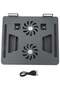 360° Rotatable Laptop Stand with Cooling Fans – Adjustable Aluminum Riser for 11" to 17.3" Laptops - 2