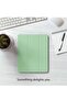 Smart Auto Wake/Sleep Cover with Built-in Pencil Holder - Trifold Case for Apple iPad 10th Generation (Model A2696 A2757) - Matcha Green - 7