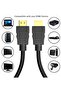 High-Speed HDMI Cable 20 Meters – Supports 4K Ultra HD, 3D Video – Durable Black Ethernet HDMI Lead - 5