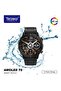 AMOLED T6 Smartwatch – Black, AMOLED Display, 30M Waterproof, 2 Straps, Fitness Tracker