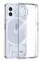 Nothing Phone 2 Case Clear, Hard PC Back + Soft TPU Bumper Crystal Clear Slim Fit