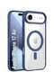 Clear Magnetic Case for iPhone 17 Air | MagSafe Compatible Shockproof Transparent Back Cover | Slim Fit Anti-Yellowing Protective Phone Case for iPhone 17 Air (Dark Blue)