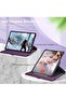Rotating Case for iPad Mini 6 (8.3 Inch) - 360 Swivel Stand, Auto Wake/Sleep (Purple) - 3