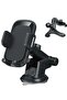 Car Phone Holder, Air Vent Mount, Dashboard Phone Holder Auto Suction Cup for Windshield/Smooth Desktop/Tile Wall