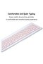 Rechargeable Bluetooth Keyboard & Mouse Combo Ultra-Slim Portable for Android/iOS (PINK) - 5