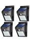 【4 pack】 35 LED Solar Lights Outdoor Waterproof Motion Sensor Wall Lamp