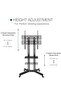 Portable TV Stand with Wheels for 32–75 Inch TVs – Rolling Floor Mount with Adjustable Height – Sleek and Elegant Design - 2