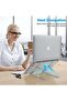 Adjustable Laptop Stand, Portable Aluminium Laptop Riser for Desk, Foldable Ventilated Cooling Computer Support