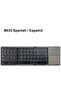 B033 three system Universal three folding with touch pad phablet computer wireless Bluetooth portable mini keyboard - 6