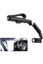Sun Visor Car Cell Phone Holder, 360 Rotating Car Mount Support Clip Bracket, Adjustable Arm