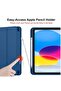 New iPad 10.9 Inch Case 2022 (10th Gen) with Pencil Holder - Trifold Stand Smart Case with Soft TPU Back - 4