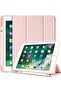iPad 6th Generation Case, iPad 5th Generation Case with Pencil Holder, Premium Folio Folding Stand Smart Auto Wake/Sleep Protective Tablet Case Cover for Apple iPad 9.7 Inch 2018 / 2017, Pin