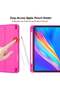 Rose Red Trifold Smart Case for iPad Pro 11-Inch (2022/2021) - With Pencil Holder, Soft TPU Back - 4