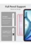 Pink Magnetic Trifold Case for iPad Air 11-Inch M2 (2024) & iPad Air 6th/5th/4th Gen (2024/2022/2020) - Slim, Durable Protection with Pencil Support - 6
