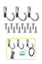 Wall Cabinet Drawer Kitchen Hanger Door Key Keychain Hanger Small Mini Hanger (5 Pcs) - 7
