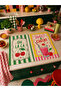 Oh La La Sweet Cherry Cherry Drink Green Striped Patterned Decorative 2-Piece Kitchen Towel Set 35X55 - 8