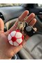 Hand-Knitted Amigurumi Ball Keychain