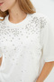 Stoned Crew Neck Casual T-Shirt - 6