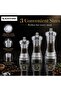 Salt and Pepper Mill Grinder 5 Inch, Acrylic Manual Salt and Pepper Grinder - 3
