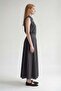Gray Skirt with Waist Stitching Detail - 2