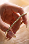 Gold Color Classic Chain Bracelet Imprint - 2
