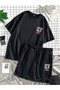 Unisex Oversize Shorts Set Short Sleeve T-Shirt Comfortable Fit Summer Casual Sports